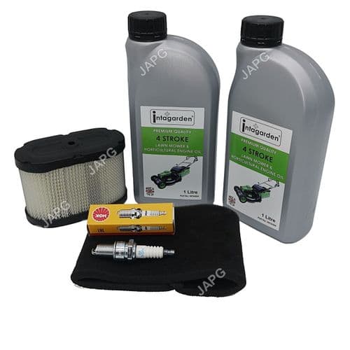 Service Kit for Honda H1011, H1011H, H2013, H2113 Air Filter, NGK Spark Plug, Oil