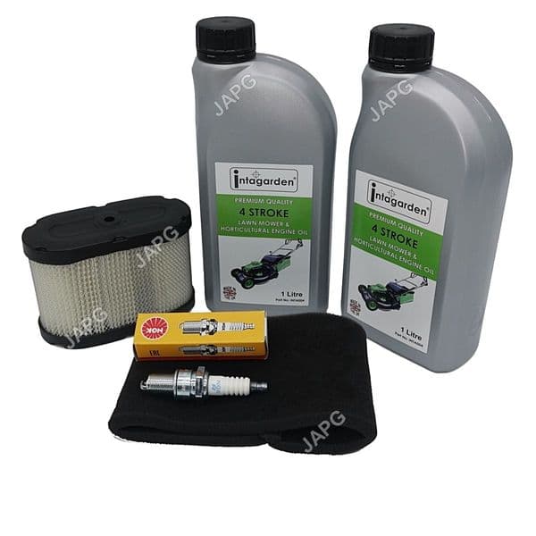 Service Kit for Honda H1011, H1011H, H2013, H2113 Air Filter, NGK Spark Plug, Oil