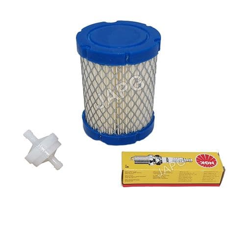 Service Kit For Webb WE12530, WE12530H Ride On Mowers Air Filter, Fuel Filter, Spark Plug VARIANT 2