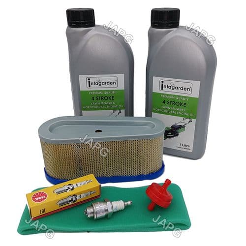Service Kit Hayter Heritage 13/30, 13/40 Mower Air Filter, Fuel Filter, Oil, Spark Plug, NON OHV
