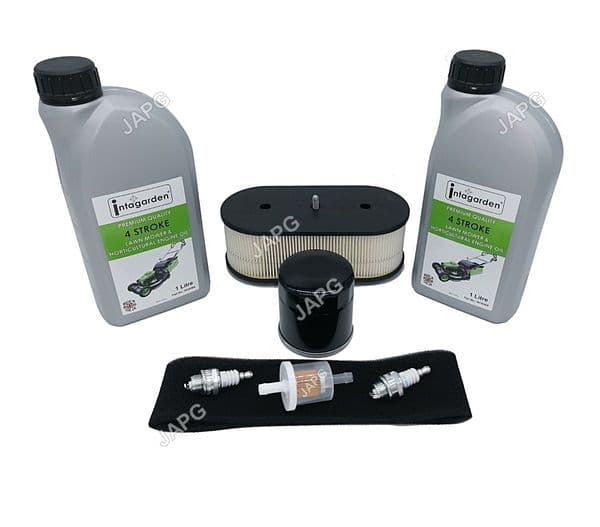 Service Kit, Kawasaki FH541V, FH580V Engine, Air Filter, Fuel Filter, Oil Filter, Plugs, Oil