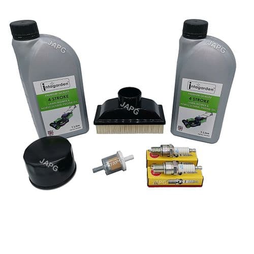 Service Kit, Kawasaki FR541V, FR600V Engine, Air Filter, Fuel Filter, Oil Filter, Plugs, Oil