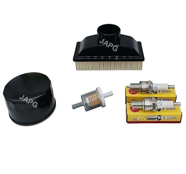 Service Kit, Kawasaki FR541V, FR600V Engine, Air Filter, Fuel Filter, Oil Filter, Plugs