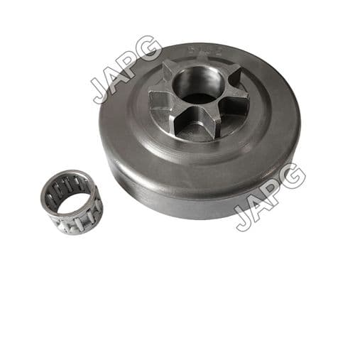 Spur Sprocket & Bearing, Husqvarna 40, 45, 49 Chainsaw Part .325" x 7