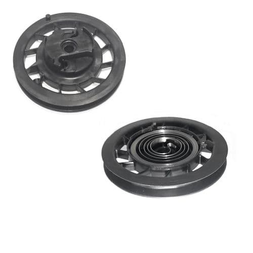 Starter Pulley Reel and Recoil Spring, Briggs and Stratton Part 499901