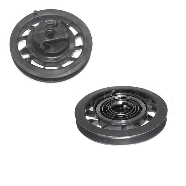 Starter Pulley Reel and Recoil Spring, Briggs and Stratton Part 499901
