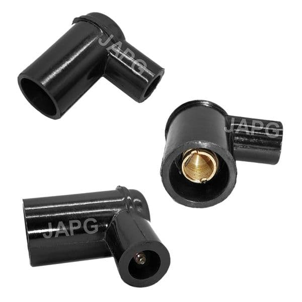 Suppressor Cap for 7mm HT Ignition Lead ( SCREW ON ) Mower, Rotovator, Generator, Black Plastic
