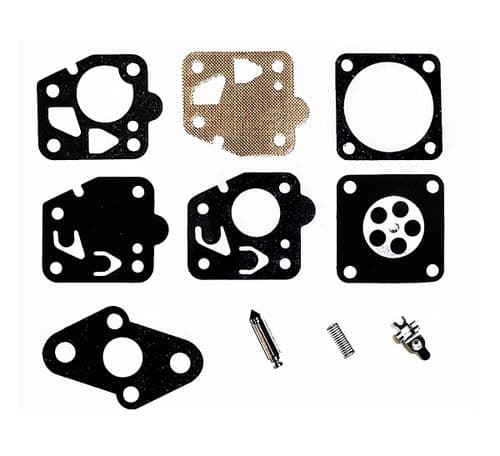 TK, Teikei Carburettor / Carb Repair Kit with needle, lever, spring, gasket, diaphragm, parts