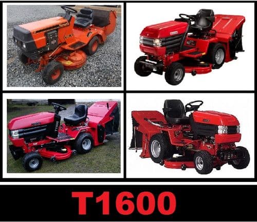 Westwood T1600, T1600M, T1600H Ride on tractor mower parts