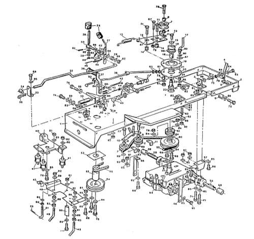 Westwood T1600 Underframe parts, gearbox and transmission parts, pulleys, belts and pto parts