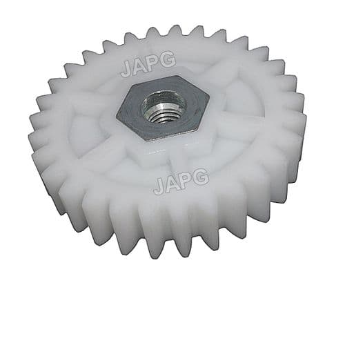 White Cylinder Drive Gear,  Qualcast Classic Petrol 35S, 43S QX Mowers F016A57590, A57590