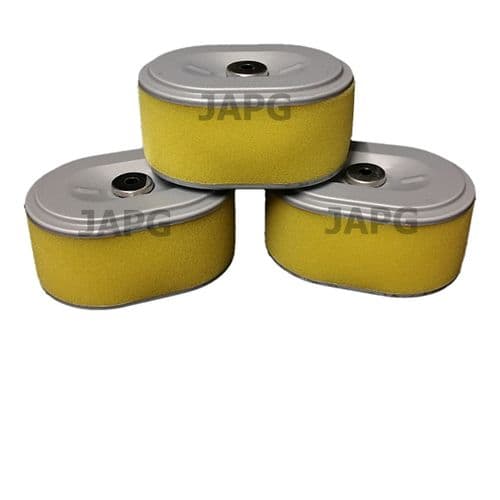 WORKSHOP PACK OF 3 AIR FILTERS, HONDA GX110, GX120, GX140  ( 52MM HIGH ) 17210-ZE0-505