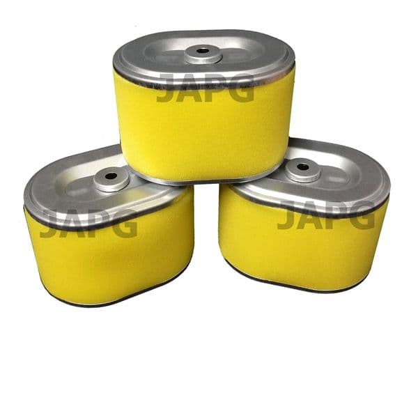 WORKSHOP PACK OF 3 AIR FILTERS, HONDA GX140, GX160, GX200  ( 70MM HIGH ), 17210-ZE1-505