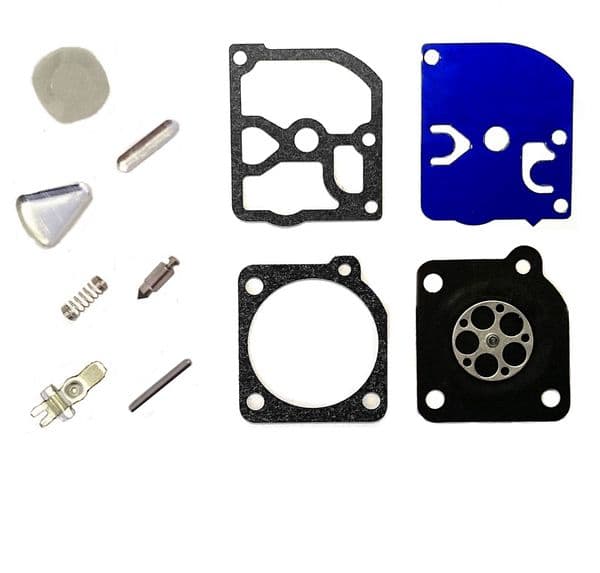 Zama RB-41 Carburettor Repair Kit, Diaphragm, Gasket, Needle, Lever, Spring, Pin, Welch Plugs, RB41