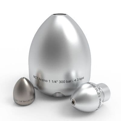 1" Female Egg Nozzle with M6 Steel Inserts