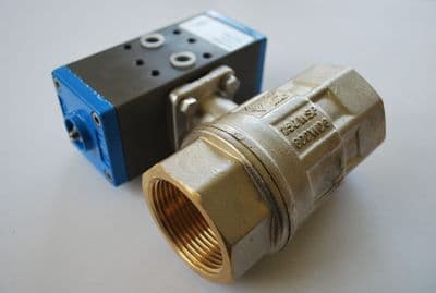 2" Double Acting Brass Ball Valve