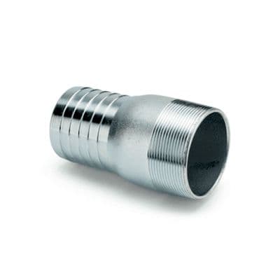 Combination Nipples & Hose Tail Steel Plated BSPT (see options for sizes)