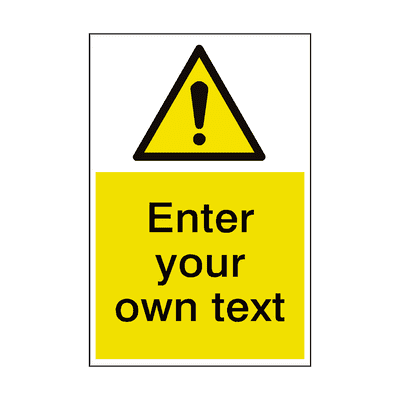 General Hazard Custom Hazard Sticker (Portrait)