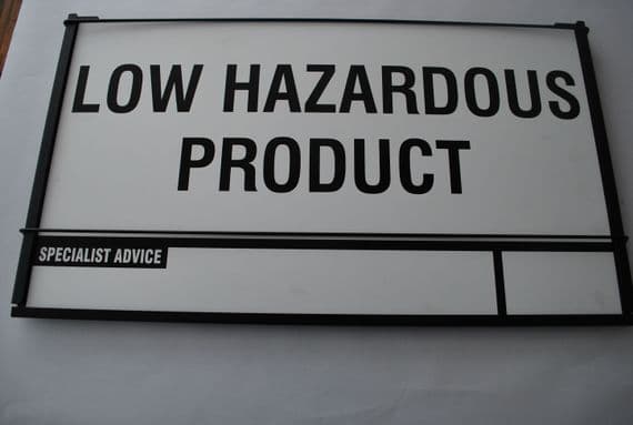 Holder Top Entry (Coated) & Sign (Complete)