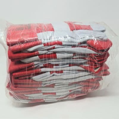 Keep Safe (Pack of 12) Chrome Leather Red Rigger Gloves (size 10)