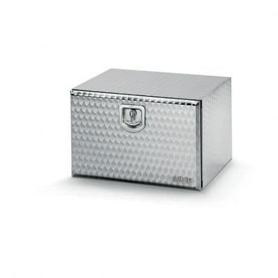 L500 x H350 x D400mm Stainless Steel toolbox - Flowered Finish with S/S Lock