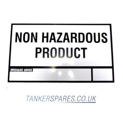Non Hazchem Hazard Aluminium Sign Only