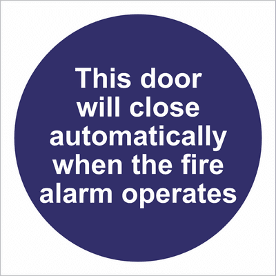 This door will close automatically...