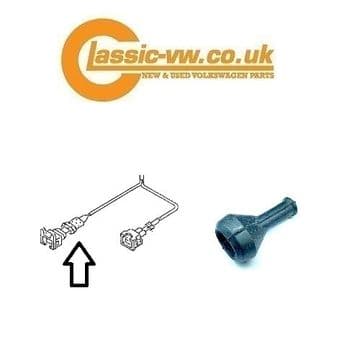 2 Pin Plug Boot 37mm Long 810972525, Mk1/2 Golf, Jetta, Caddy, Audi 80