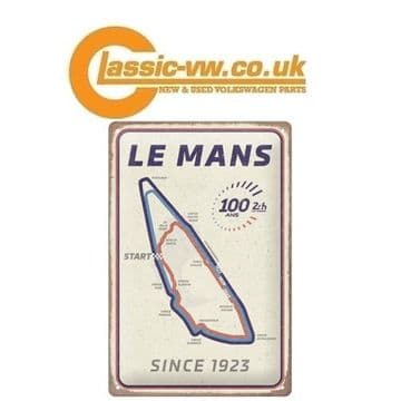 24 Hours Le Mans 100 years / Audi Retro Garage Sign