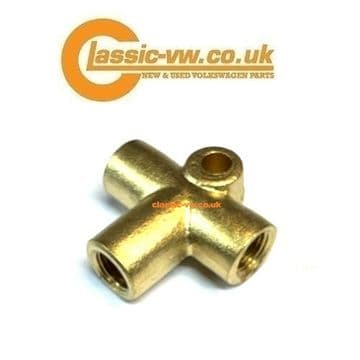 3 Way Brake Pipe Connector M10x1 Thread Mk1 / 2 Golf, Scirocco, Caddy, Jetta, Corrado