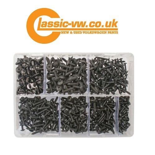 690pc Screw Set, Black