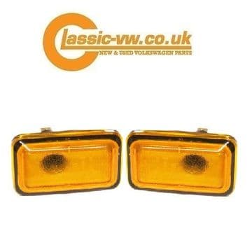 Amber Side Repeater Set Hella, Mk1 Mk2 Golf Jetta Caddy Scirocco Polo