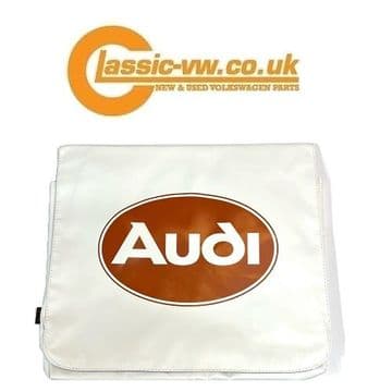 Audi Retro Oval Shoulder Bag White / Brown