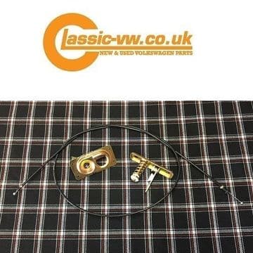 Bonnet lock, Catch & Cable Set. Mk1 Golf Cabriolet, Caddy