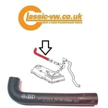 Cam Cover Breather Hose 049103223B Mk1 Golf, Jetta, Caddy, Scirocco