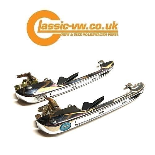 Chrome Door Handle Set With keys Mk1/2 Golf, Jetta, Scirocco, Caddy