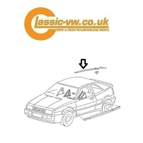 Corrado Roof Gutter Seal Left  535853705 01C