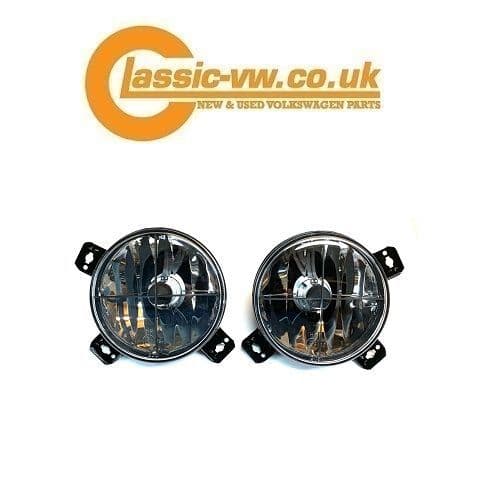 Crystal Clear Cross Hair Grille Spotlight Mk1 Cabriolet & Mk2 Golf