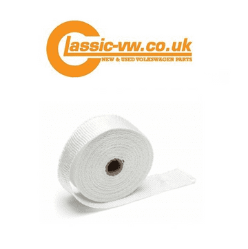 Exhaust Heat Protective Wrap With Ceramic Fibres 10 Mtr Roll.
