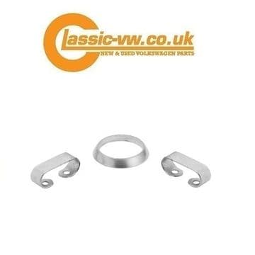 Exhaust Manifold - Downpipe Gasket + C Clamps 161298115 Mk1/2 Golf, Jetta, Scirocco, Caddy