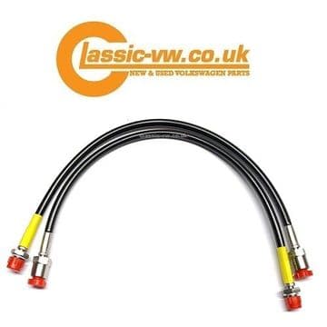 Front Brake Line Set, Body - Caliper, Braided 191611701C Mk2 Golf Country Only