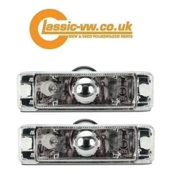 Front Bumper Indicator With Crystal Clear Lens Mk1 Golf, Mk2 Golf, Polo, Jetta, Caddy