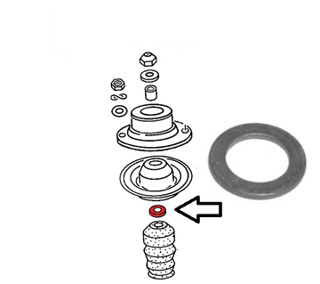 Front Suspension Load Washer 171412369