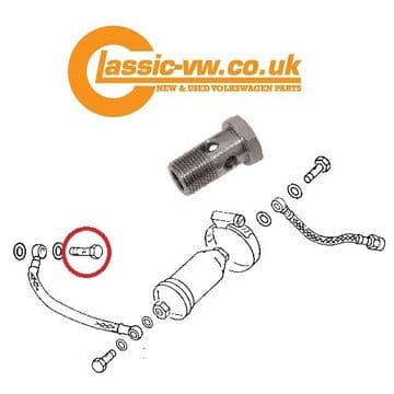 Fuel Pipe ~ Metering Head Banjo Bolt With Filter 048133505