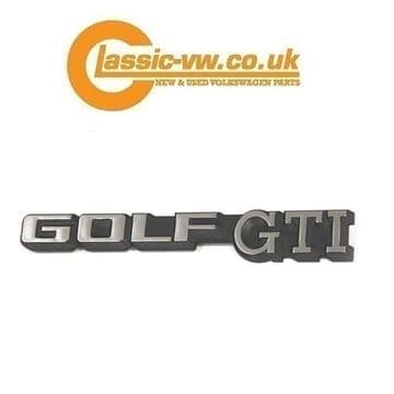 Golf GTI Rear Badge 191853687C Mk2 & Mk1 Cabriolet