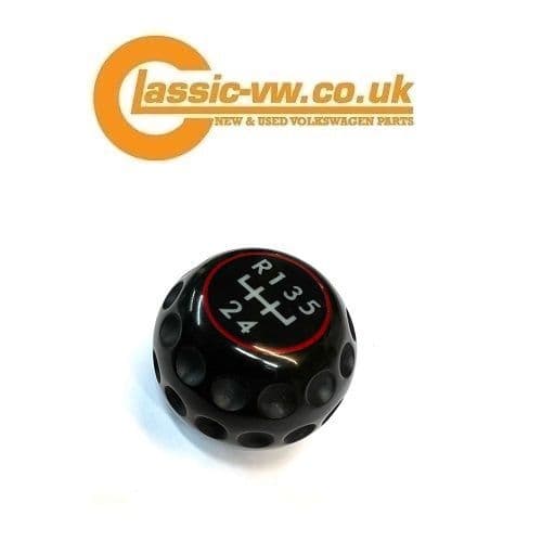 GTI Red Stripe Golf Ball Gear Knob 171711141E/R Mk1 /2 Golf Jetta Scirocco Caddy