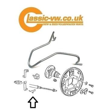 Handbrake Cable Spring Clip 191609639B Mk1 Golf Cabriolet, Mk2 Golf, Jetta, Corrado, Scirocco