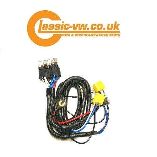 Headlight Loom Upgrade, H4 Bulbs Mk1 / 2 Golf, Jetta, Caddy