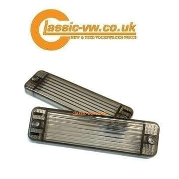 Indicator Lens Set Crystal Smoked 171953141 Mk1 / Mk2 Golf, Jetta, Caddy