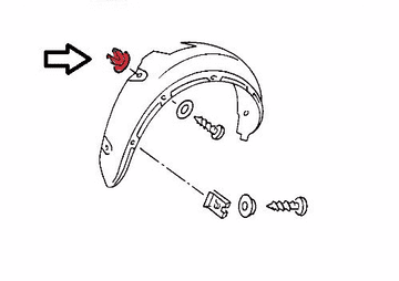 Inner Arch Fixing Clip 155809966